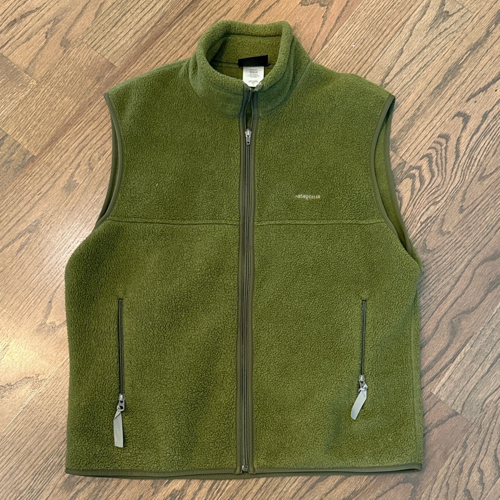 Patagonia Olive Fleece Vest